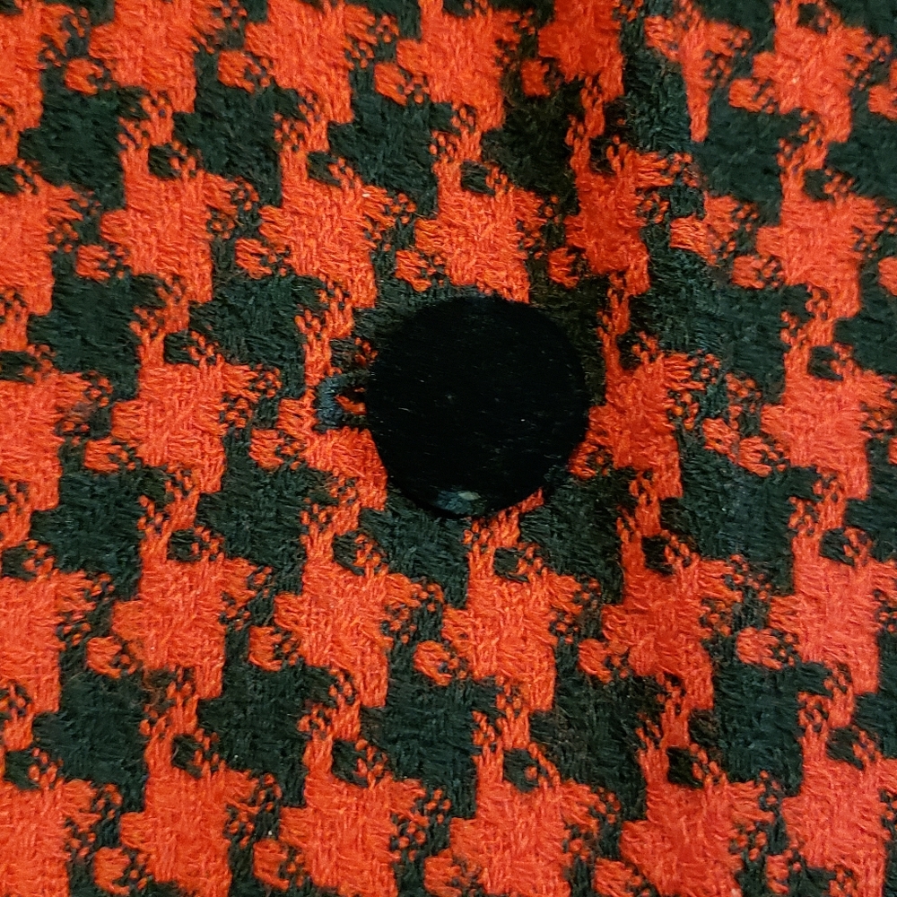 Classic blazer. Herringbone blazer in red and black. - Picture 5 of 8